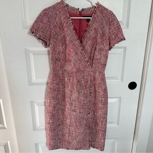Banana Republic Tweed Dress Pink Size 6